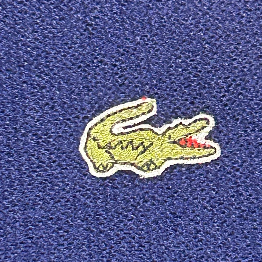 VTG 80's Izod Lacoste Navy Blue Cardigan Sweater Orlon Acrylic Big 1X USA Made